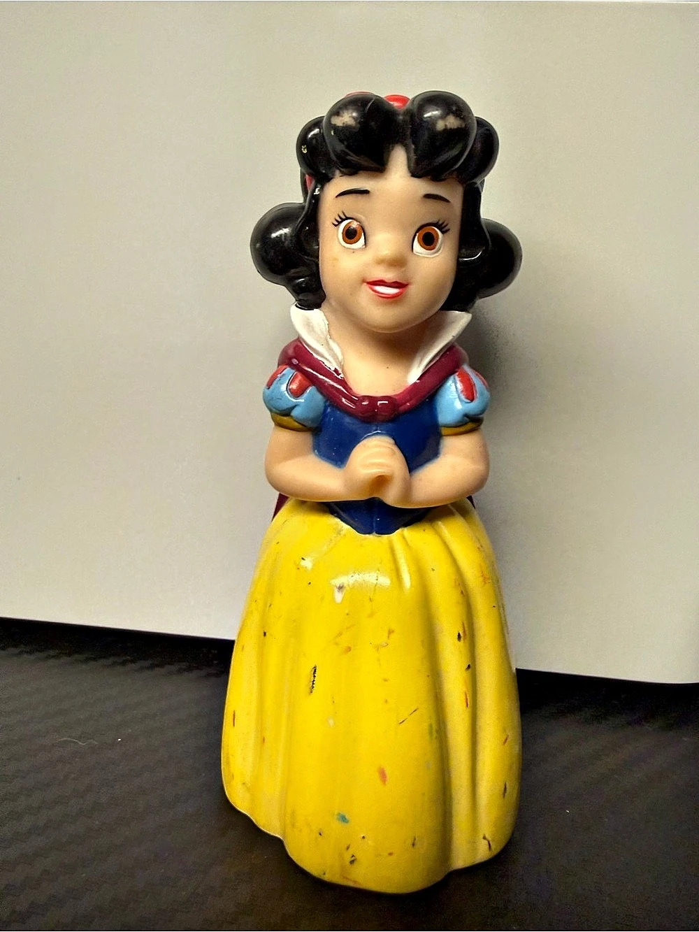 Disney Snow White Doll Figure Yellow & Red